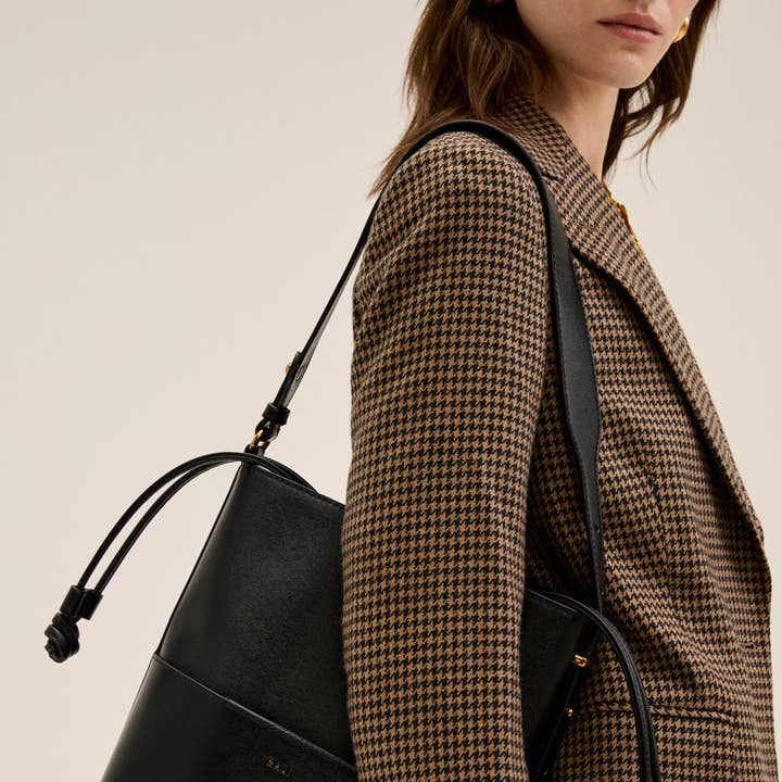 MIRANDA EMMER TAS ZWART/BRUIN - N64 voor wholesale door NALI'