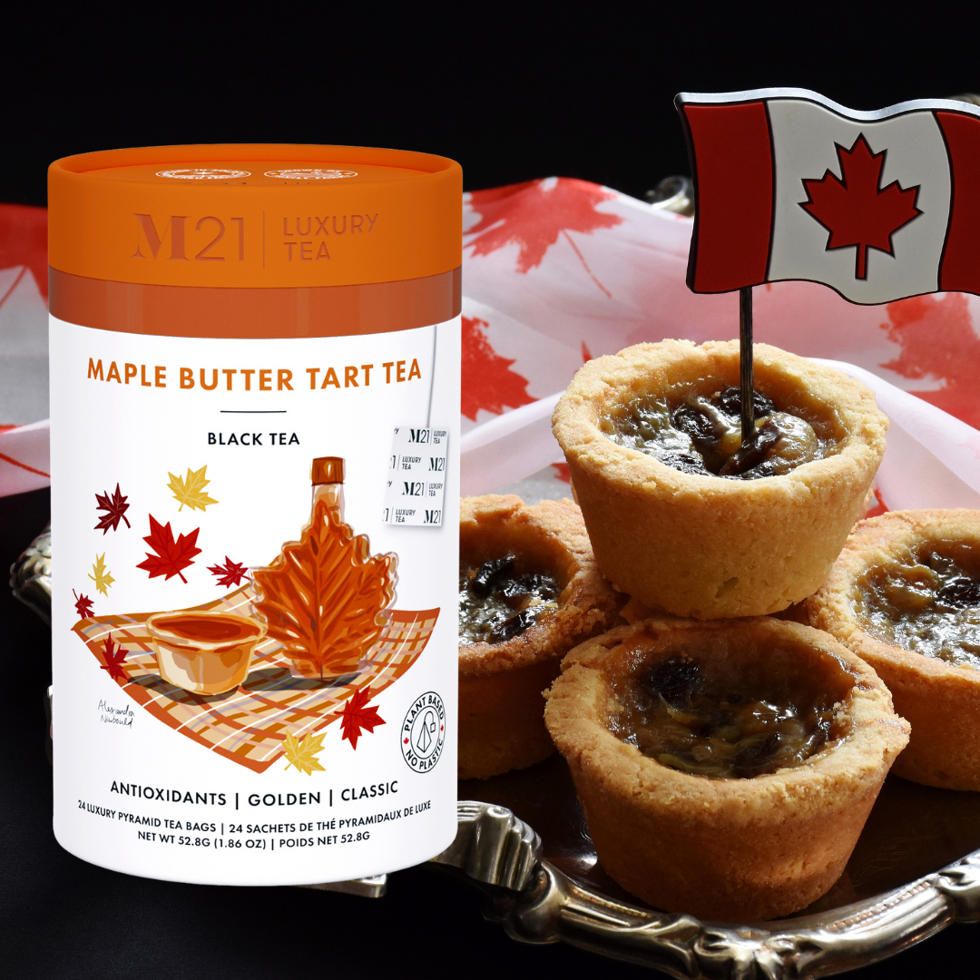 Tega Organic Tea - Vente Sachets de thé - Thé Noir de Luxe à la Tarte au Beurre d'Érable | Canadien | 24 Sachets de Thé1