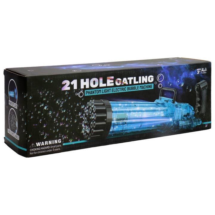 Assorted Phantom Led Light-up Bubble Gatling Gun for wholesale on Faire4