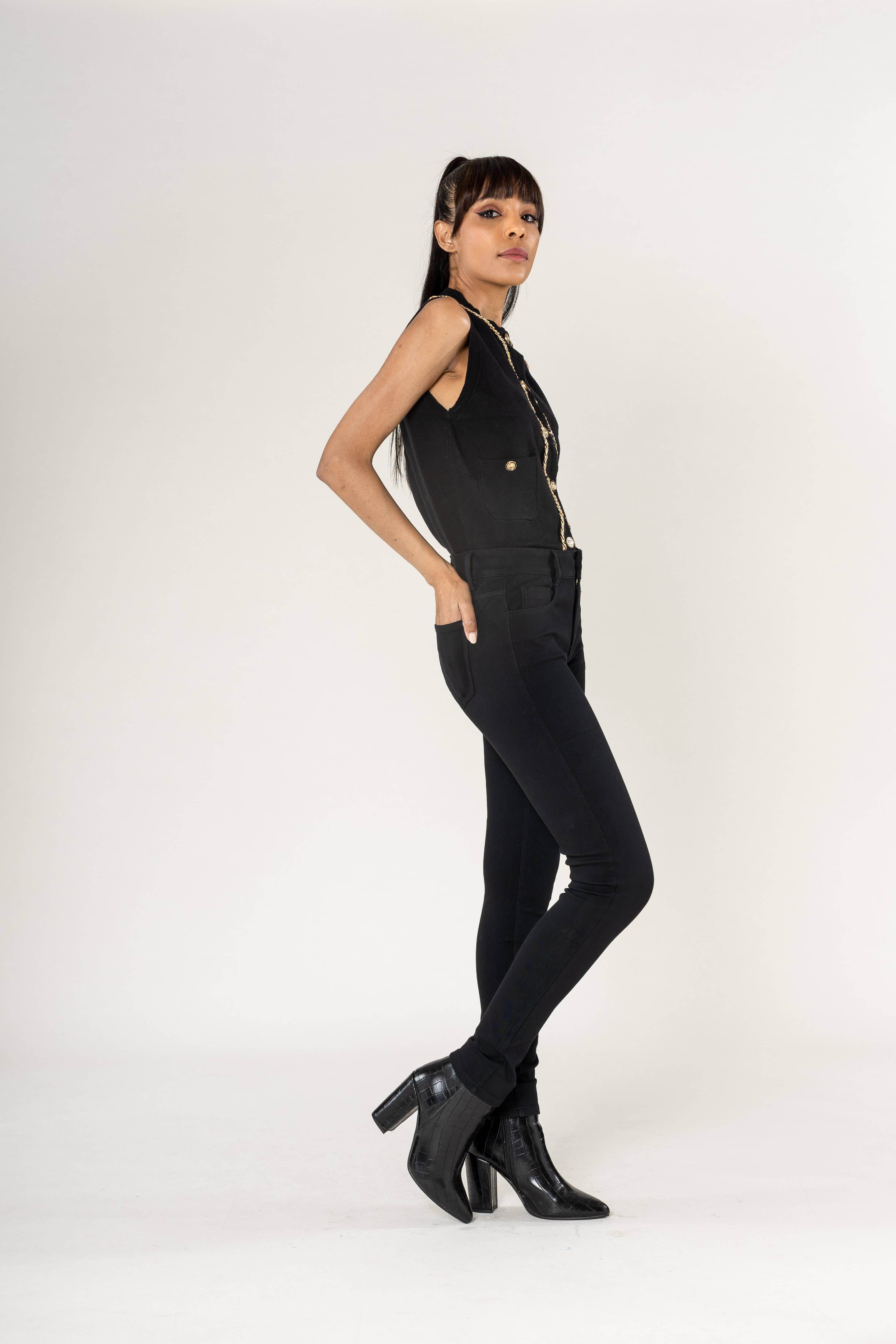 Nina Carter - Wholesale Fashion Leggings - Women's - Super stretch leggings with comfortable zip A0032