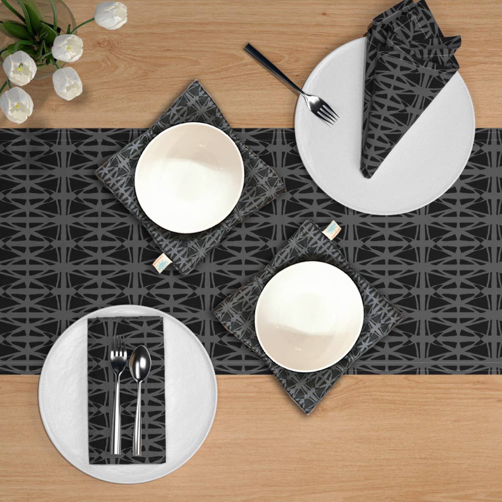 Shawn Sargent Designs - Vendita all'ingrosso Guanti da forno/Presine - Porta ciotola per microonde in vetro colorato nero6