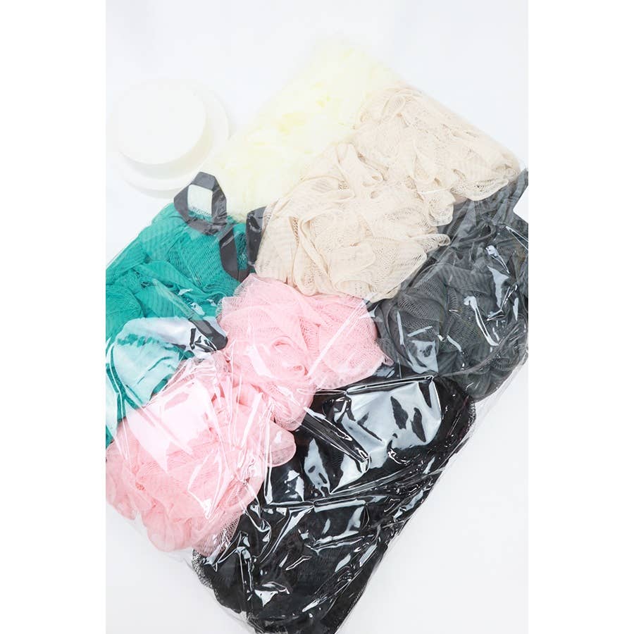MIX COLOR Mesh Shower  Ball for wholesale on Faire8