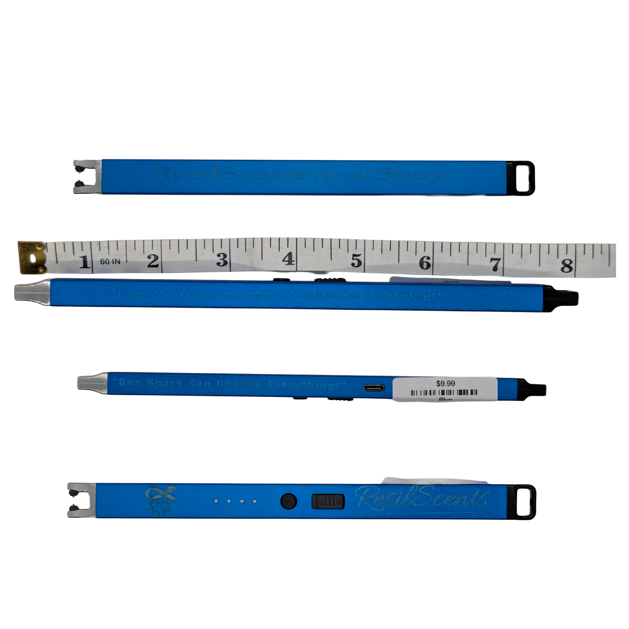 ResilScents WholeSale - Wholesale Lighter - ResilPulse™ Plasma Lighter – USB-C Rechargeable | Flameless & Engraved0