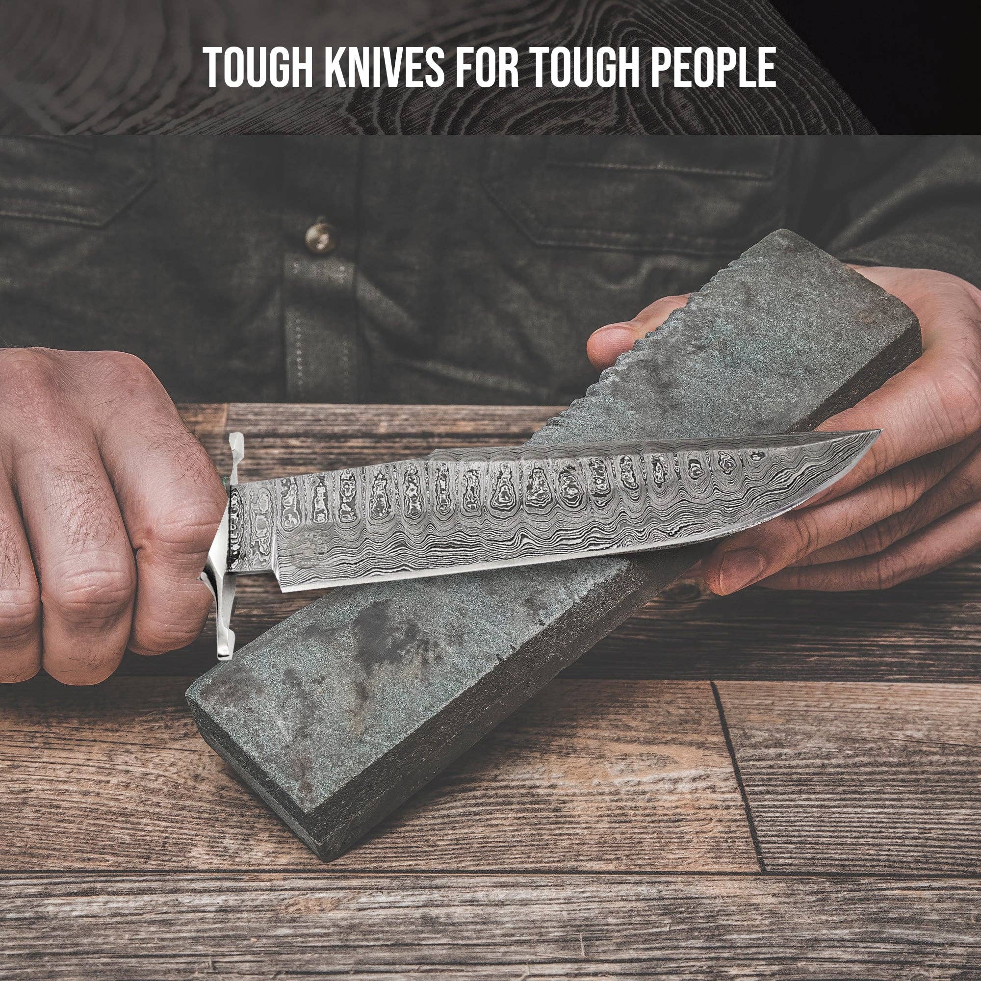 BigCat Knives - Vente Couteau de poche/étui - Couteau de chasse Raptor Damas5