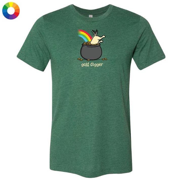 Gold Digger - Camiseta Leve por atacado de Teddy the Dog