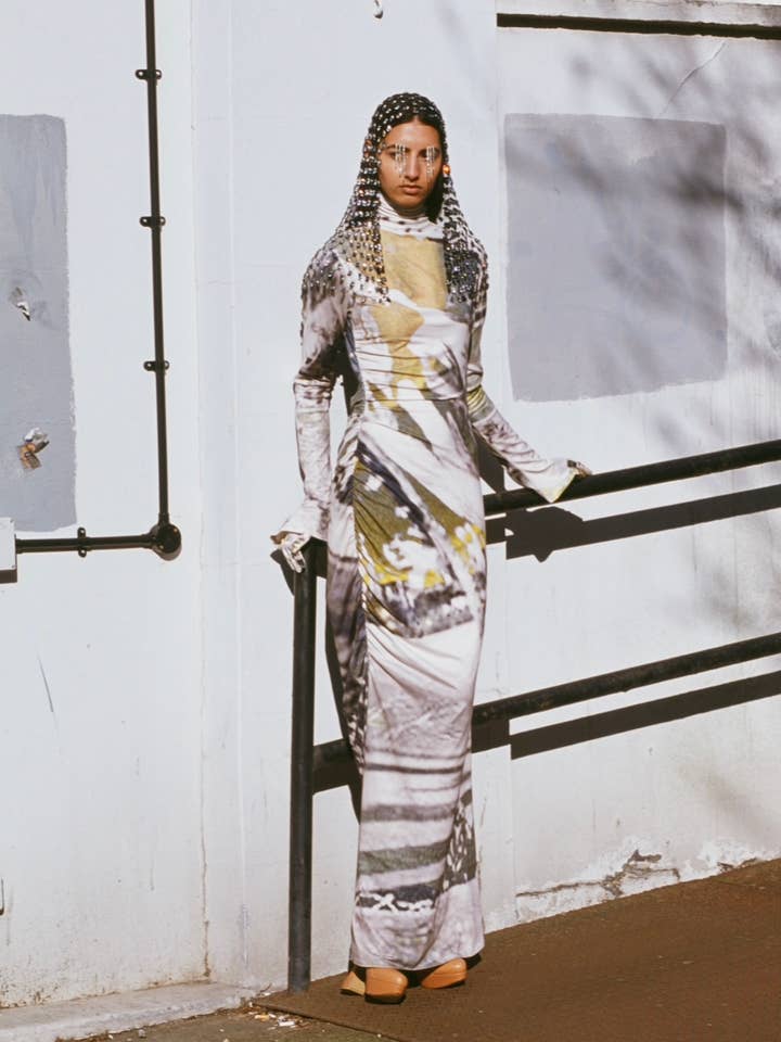 Graphic Print Dress for wholesale by Ruaa Elmansuri