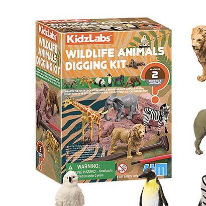 T14 Kidzlabs/Wildlife Animal Digging Kit 12/ for wholesale by The Toy Network