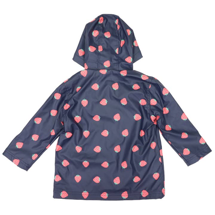 Korango Australia - Wholesale Raincoat - Kids - Strawberry Raincoat Navy