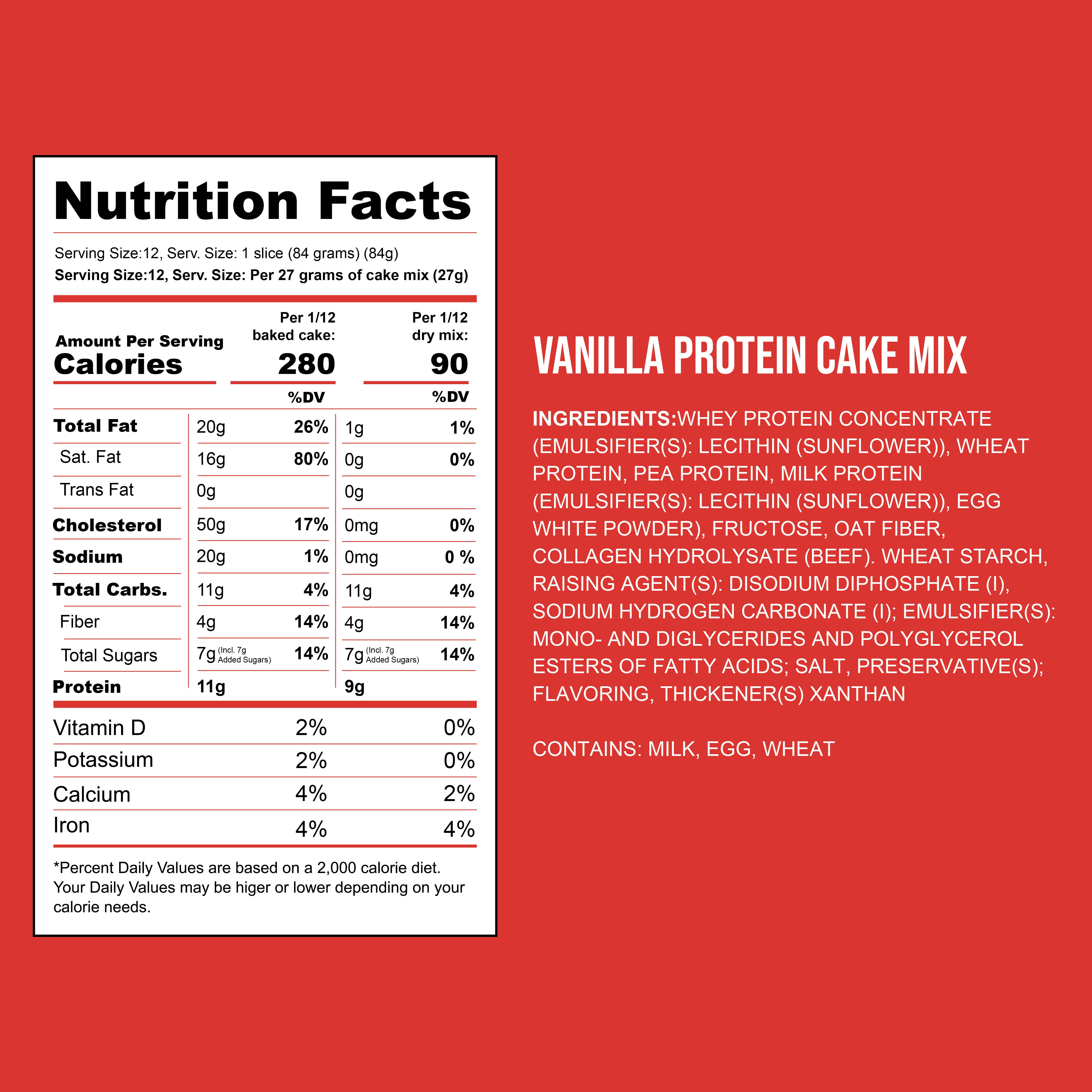 Eat Me Guilt Free – Preparado de bolo por atacado – Mix de bolo de proteína de baunilha6