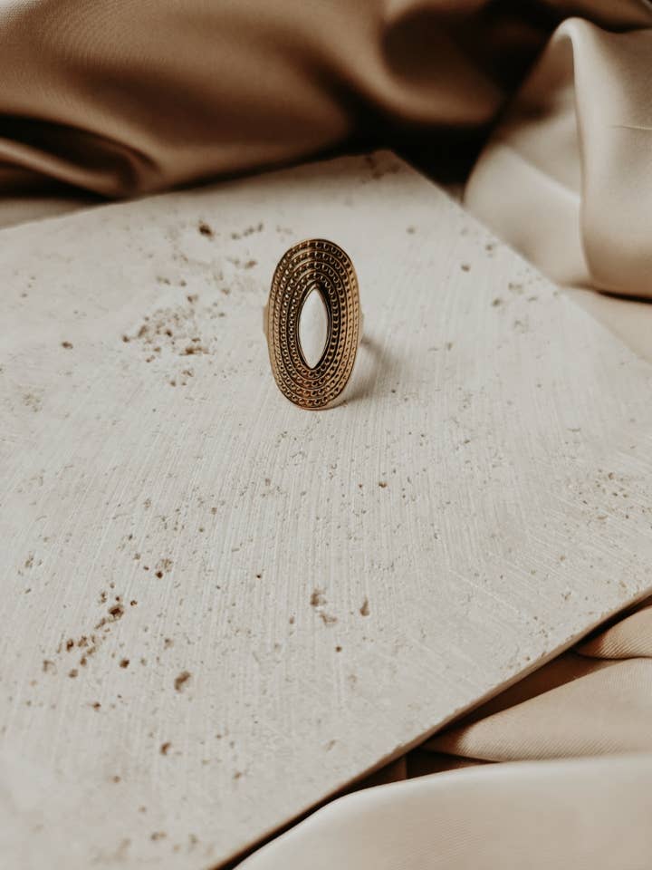 White Cloud Adjustable Ring for wholesale by Lotus & Lace Designs