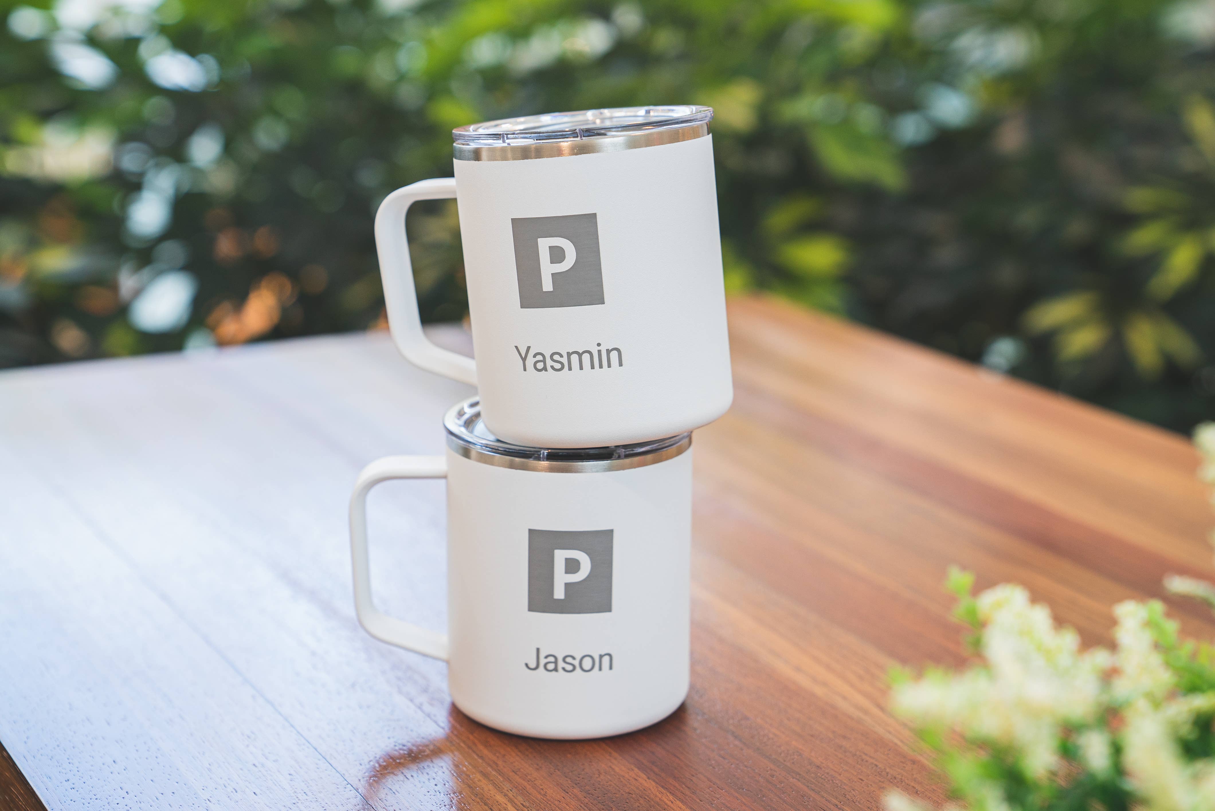 LAMOSE - Wholesale Insulated Mug/Tumbler - Custom Logo Insulated Mug w/ Leakproof Lid and Wide Handle 11