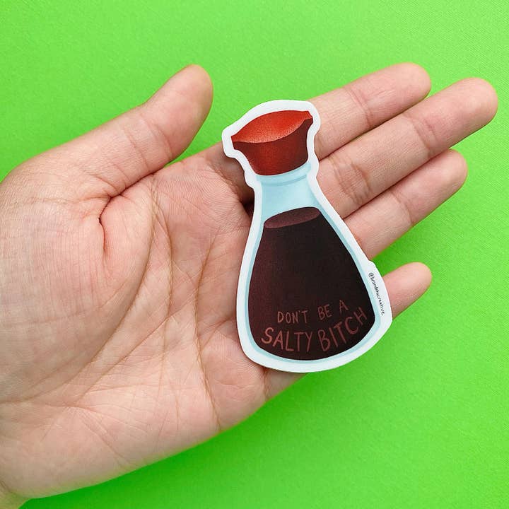 Brand Nhu Creative Studio - Wholesale Sticker - Soy Sauce "Don't be a Salty Bitch" Kikkoman Sticker1