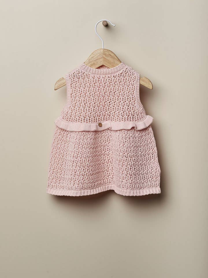 Wedoble: sustainable children's fashion - Wholesale Dress - Baby - Vestido com mangas curtas em malha de algodão | FRIENDLY VIBE