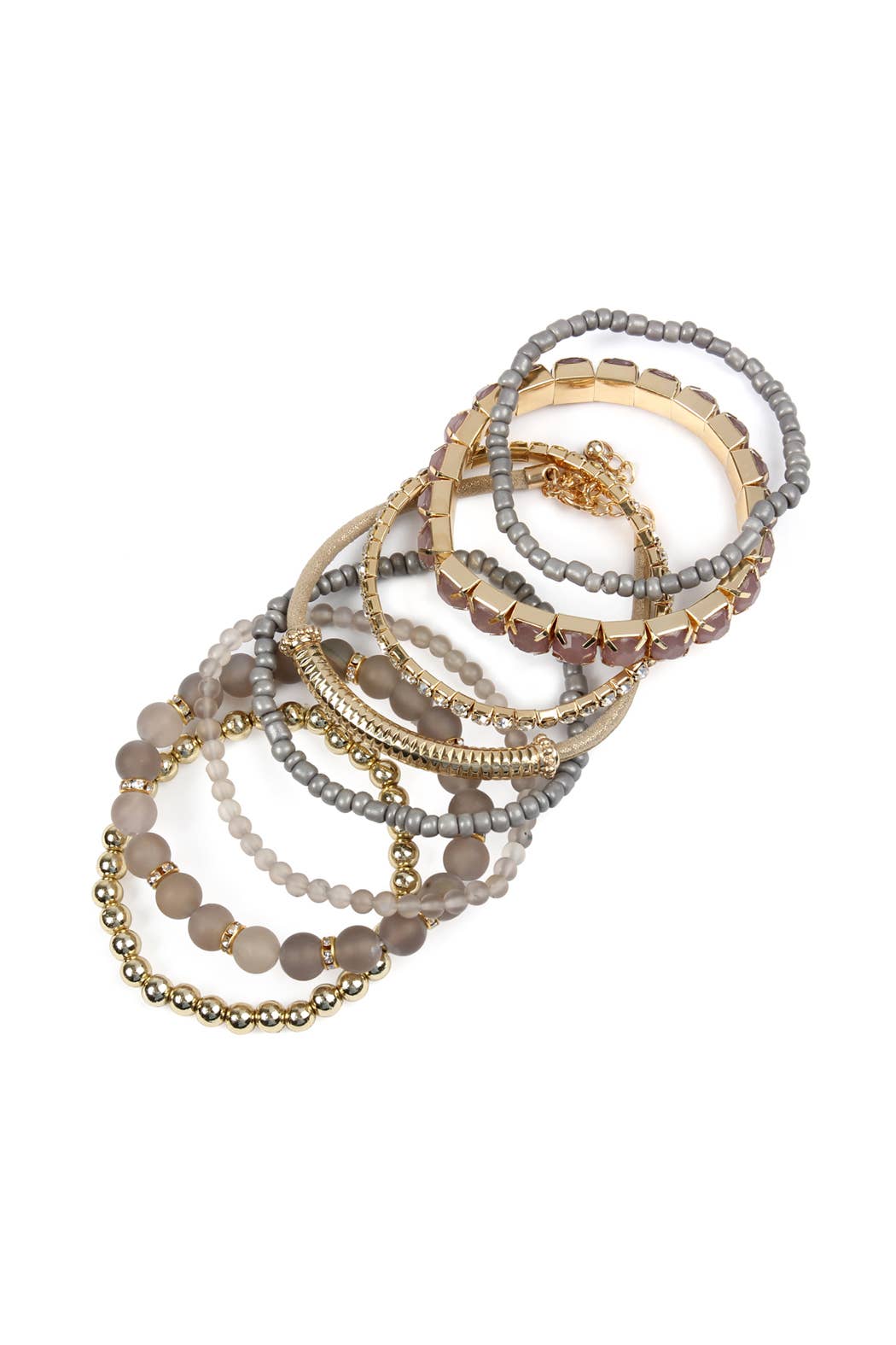 MYS Wholesale Inc - Wholesale Beaded Bracelet - Regular Size Stack-able Beads Bracelet Set4