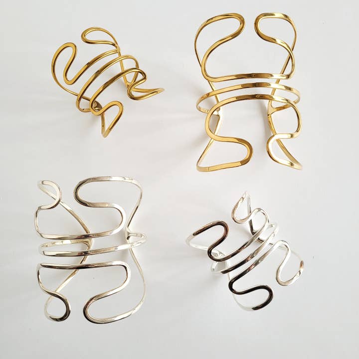 Bisjoux - Vendita all'ingrosso Bracciale a polsino - Bracciale in ottone Papillon Armlet