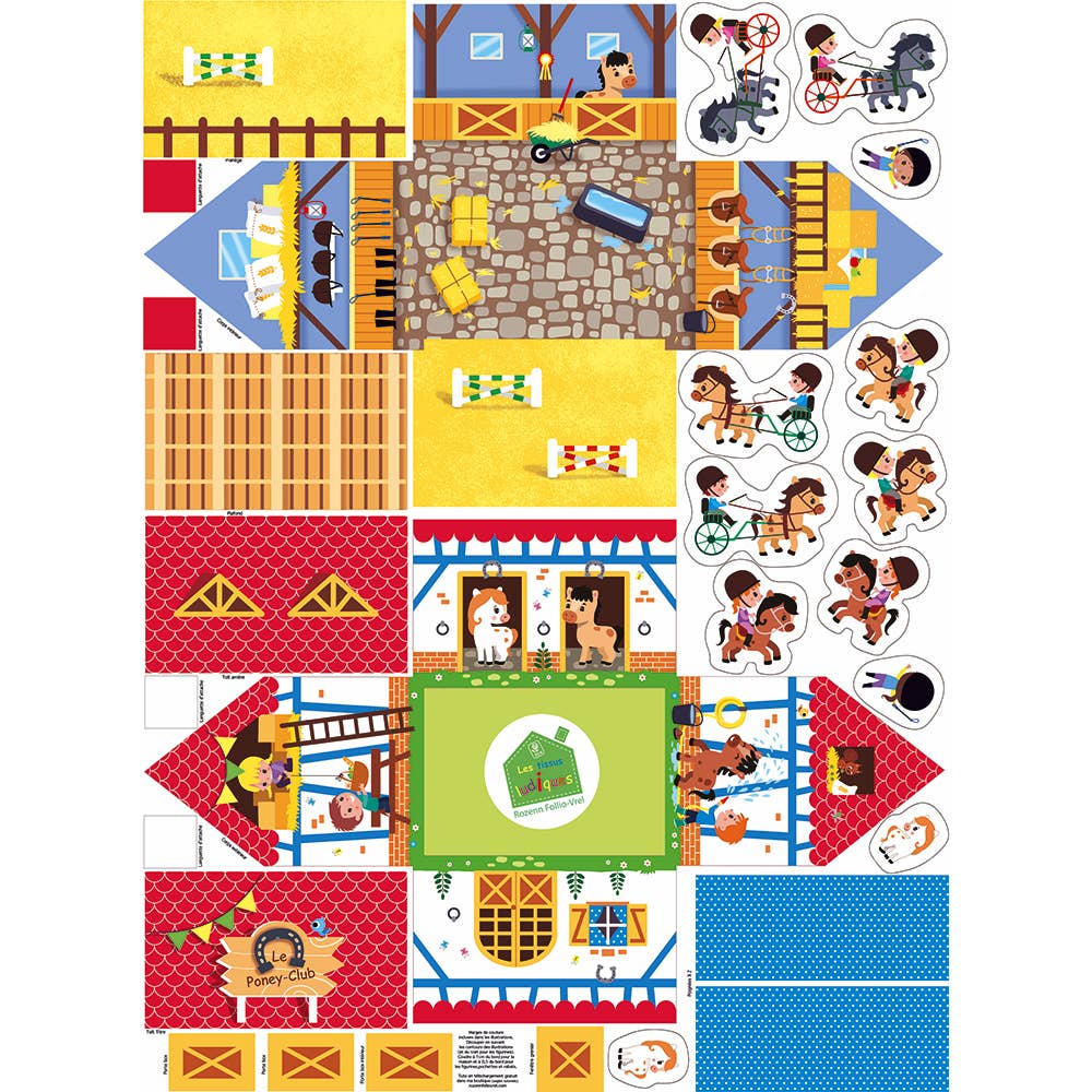 Kidifabrics – wholesale Sömnadskit – Sy- och lekset ponnyklubb för nybörjare7