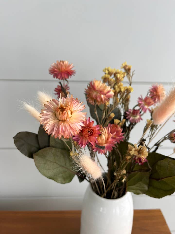 Pink Helichrysum Bundle| Dried Flower Bundle for wholesale by Artisan Trading Post