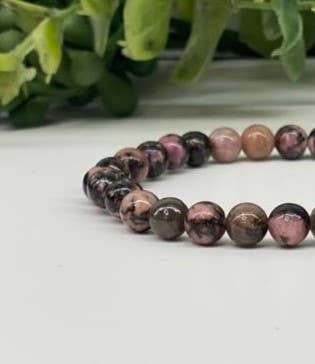 Meraki Gemstones - Wholesale Beaded Bracelet - Rhodonite Bracelet Stretchable  6mm Beads1