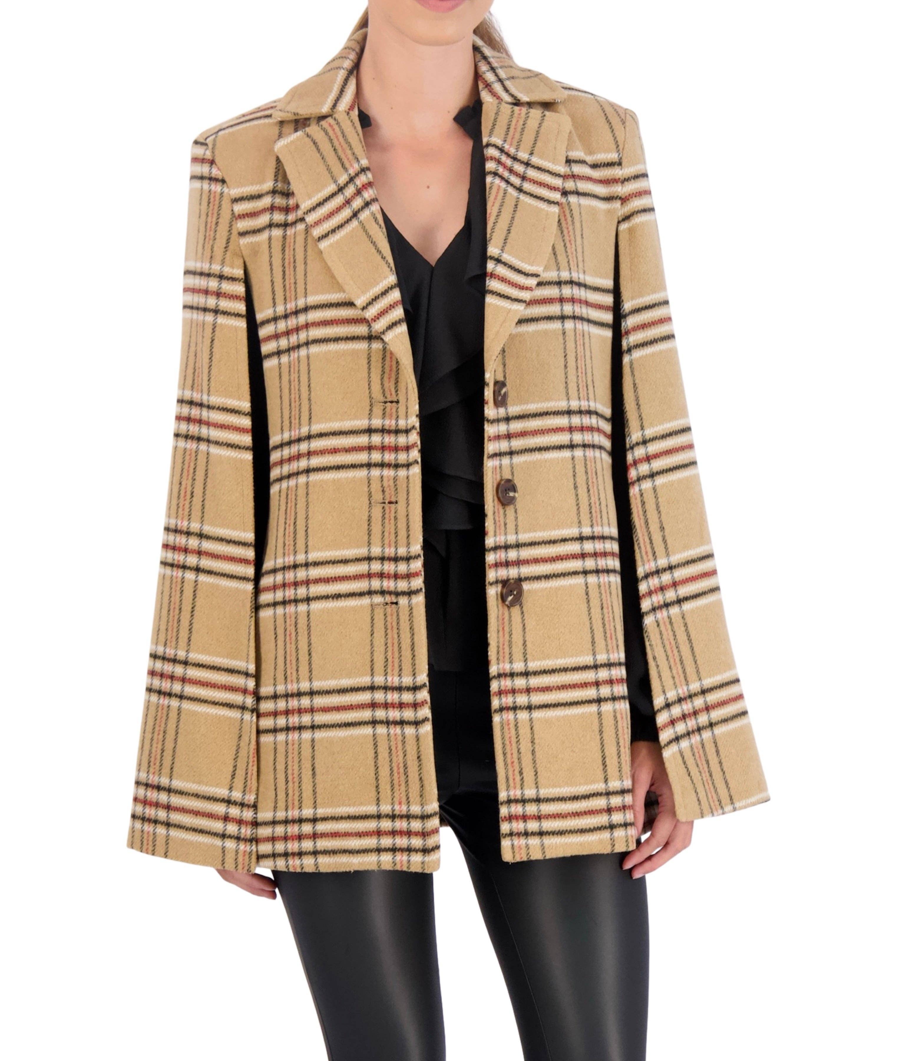 Ookie & Lala / O&L – Großhandel Jacke – Damen – Vegane Cashmere-Karokappe im Blazerstil24