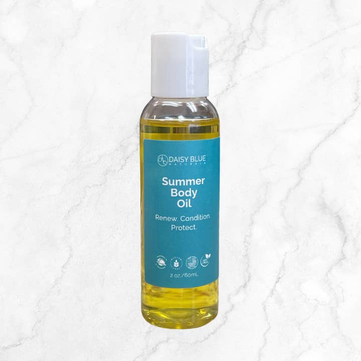 Sommarkroppsolja - 2 oz för wholesale av Daisy Blue Naturals