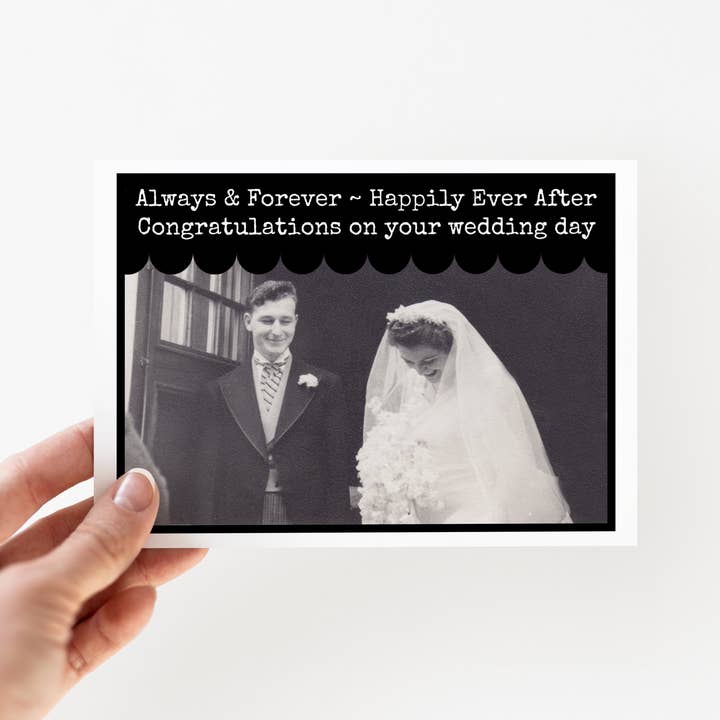 Raven's Rest Studio - Wholesale Wedding Card - CARD. Always & Forever ~ Happily Ever After Congratulations1
