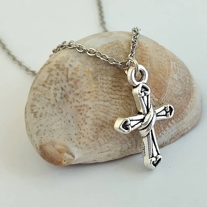 Piccadilly Pendants - Wholesale Pendant/Charm Necklace - Tiny Heart Cross Necklace, Religious Jewelry