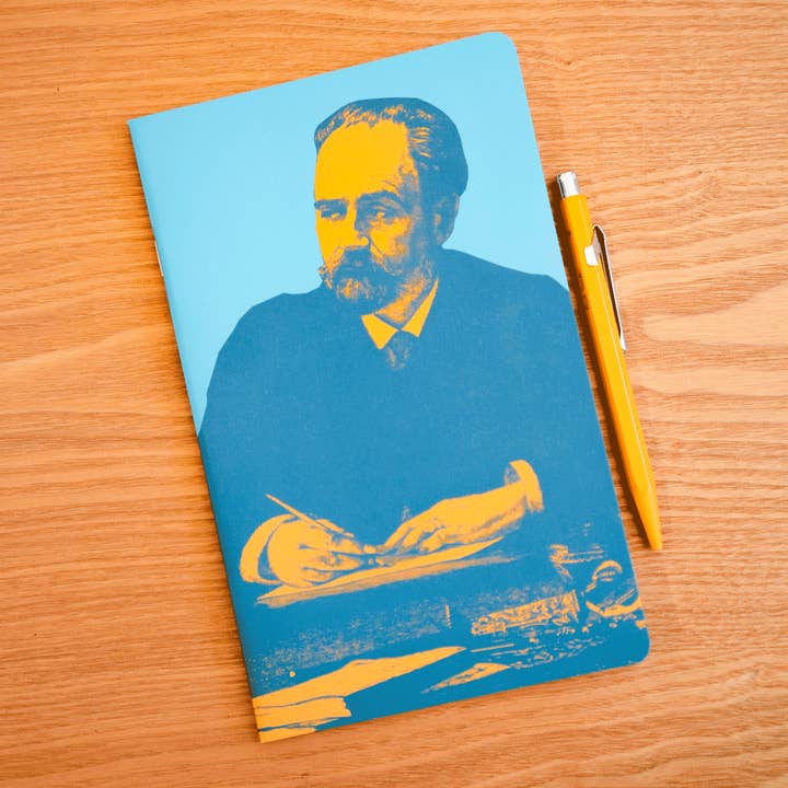 A5 Notebook - Writer Emile Zola - 64 lined pages for wholesale by Atelier d’Albion