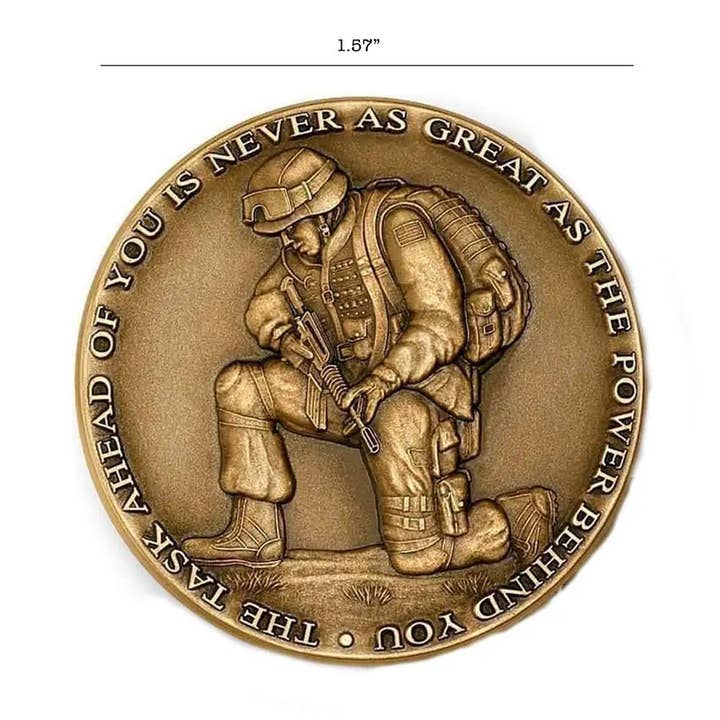 Blinkee.com, LLC - Wholesale Keepsake Coin/Token - Military Spiritual Sentinel Commemorative Coin2