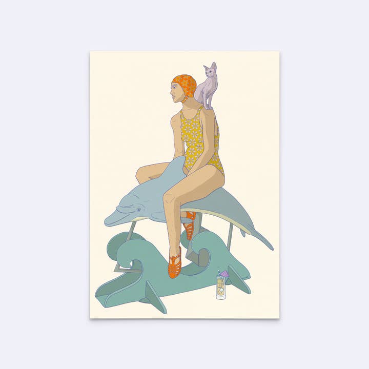 minttu illustrations - Wholesale Art Print - Art print "At the seaside"