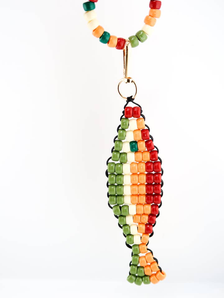 Porte-clés Sac Poisson Marée Verte pour la vente par Cara O Sello Brand