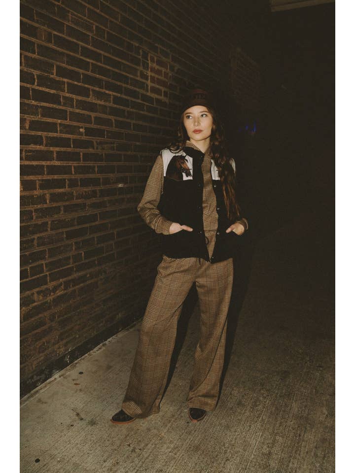 Rodeo Hippie - Wholesale Lounge Set - Women's - HORSE WITH NO NAME PLAID SWEAT SET (Pre-pack 2/2/2/1)1