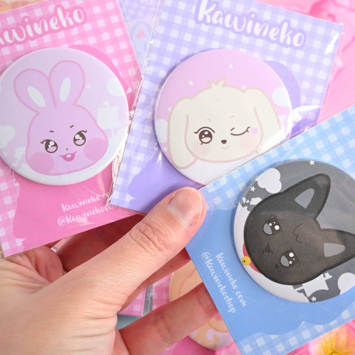 Kawineko – wholesale Nål och knapp för kavajslag – Ani teez tecknade djur kpop knappar söt merch pirat