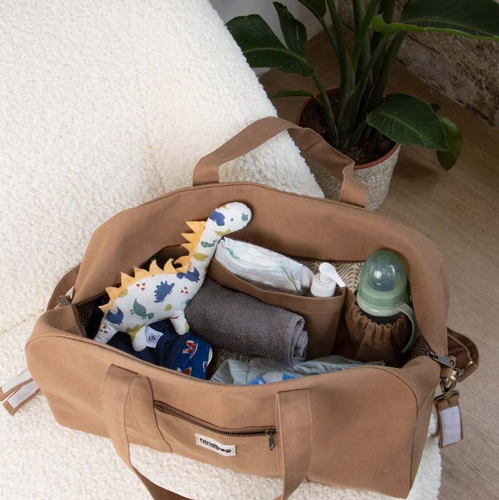 Basile Cinnamon Diaper Bag for wholesale by Hindbag