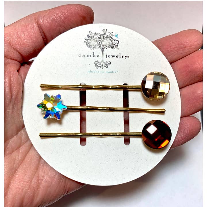 Camba Jewelry - Vendita all'ingrosso Forcine per capelli - Trii di forcine per capelli Swarovski