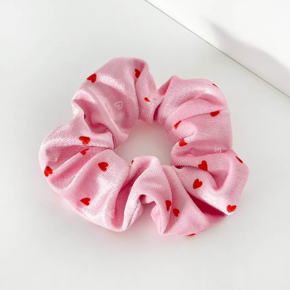 Coconut Lane - Wholesale Scrunchie - Women's - Cute Hearts Scrunchie