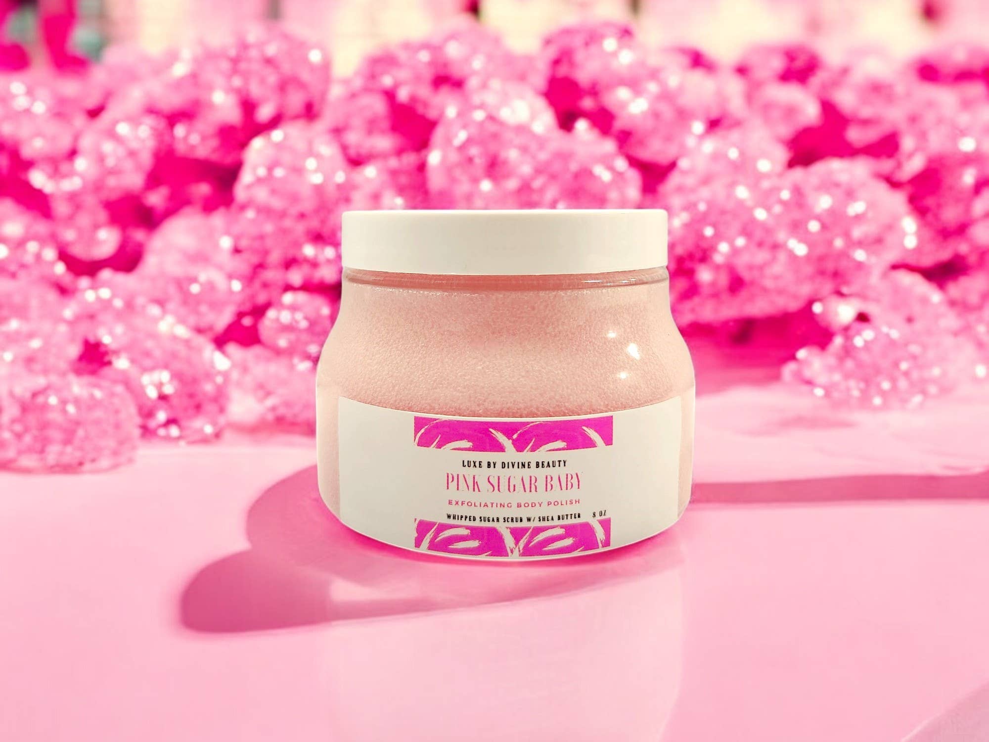 Divine Beauty Enterprises - Vendita all'ingrosso Scrub/esfoliante per il corpo - Scrub Esfoliante per il Corpo Pink Sugar Baby