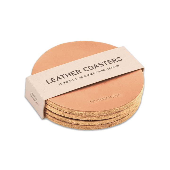 Woolly Made - Wholesale Coasters - Leather Coasters3