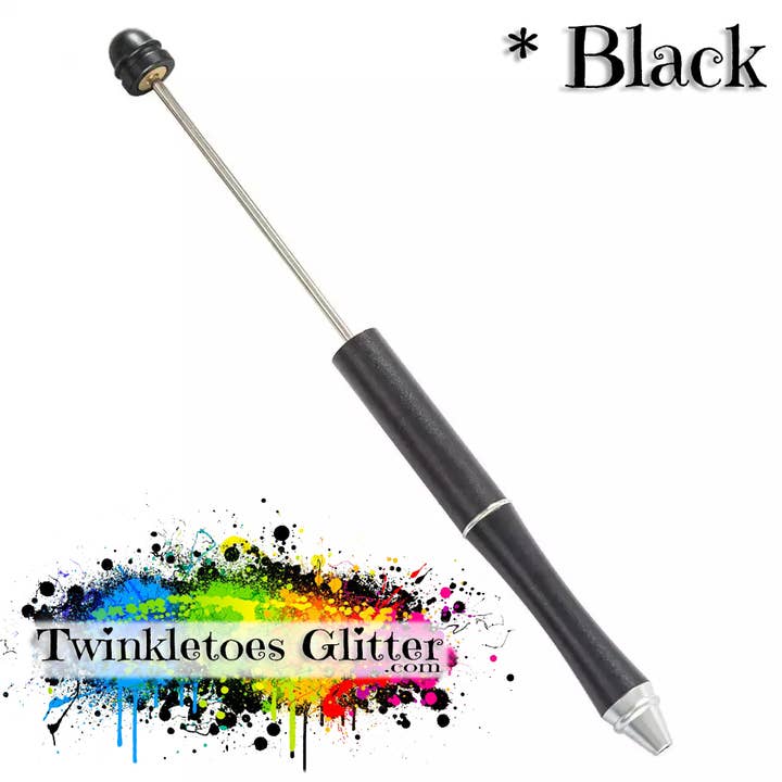 Twinkletoes Glitter - Wholesale Pen - Beadable Metal Pens ~ 28 Colors