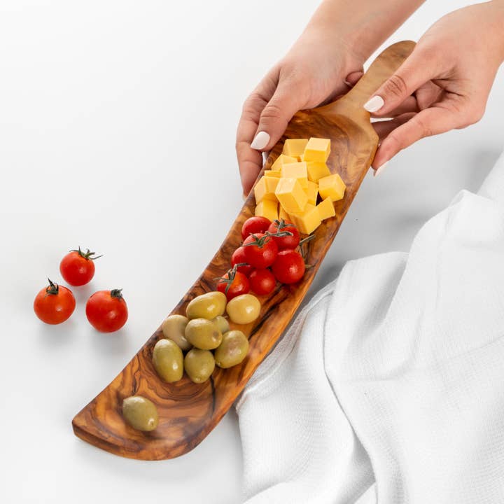 Krafts GmbH Olive Wood - Wholesale Cheese board - Handmade Olive Wood Serving Tray - Charcuterie Platter3