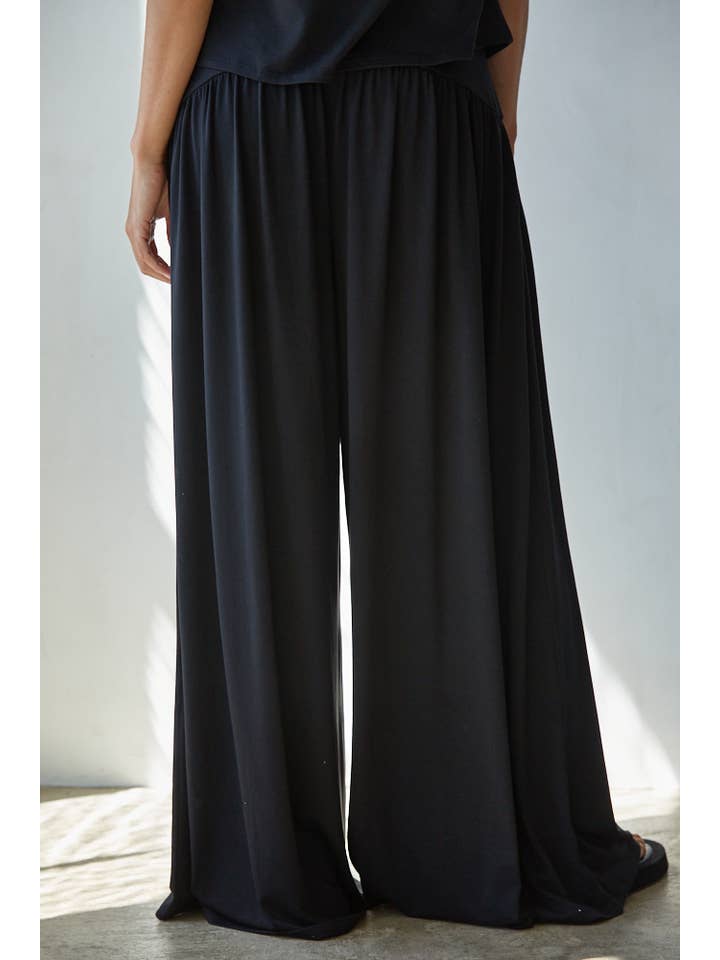 By Together - Wholesale Pants - Women's - L9178B | Knit Polyester Spandex Elastic Waist Straight Leg2