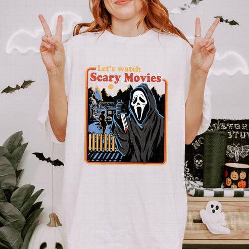 Let's Watch Scary Movies for wholesale by Kustomized Kreations