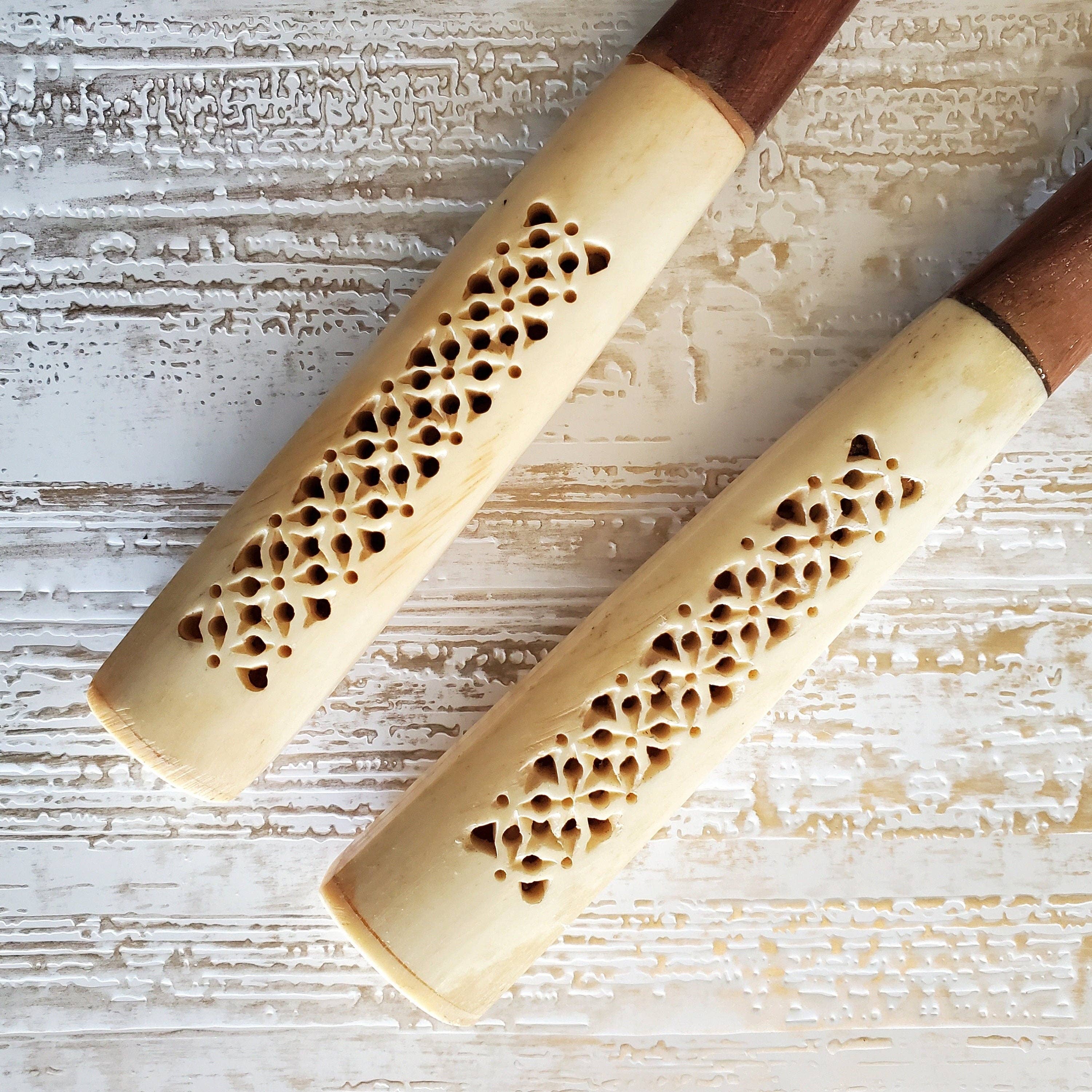 Gibb & Daan - Wholesale Serveergerei - Saladebestek van hout - Set met uitgesneden serveerlepels8