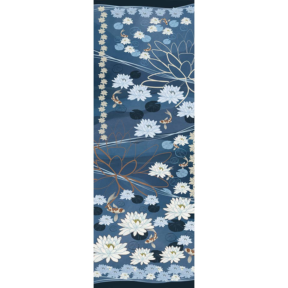 FST le french studio - Venta al por mayor Bufanda - Mujer - Gran bufanda de cachemira índigo1