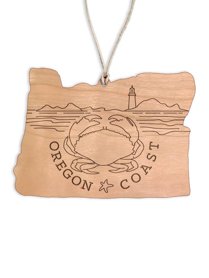 Oregon Coast Christmas Ornament for wholesale by Forever Northwest