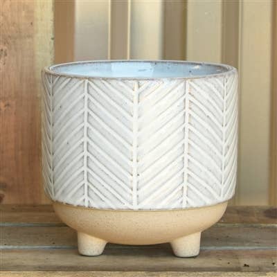 HomArt - Wholesale Plant pot - Ramos Chevron Cachepot, Stoneware - 42