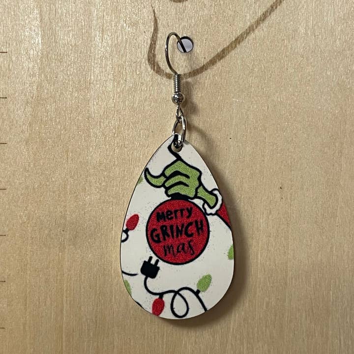 Sublimation earrings cow for wholesale by Bee Creative