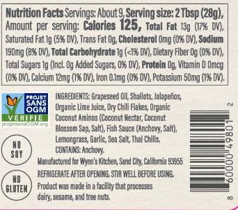 Wynn's Kitchen - Wholesale Sauce - Saté Asian Chili Sauce -Keto Friendly- NON-GMO Verified10