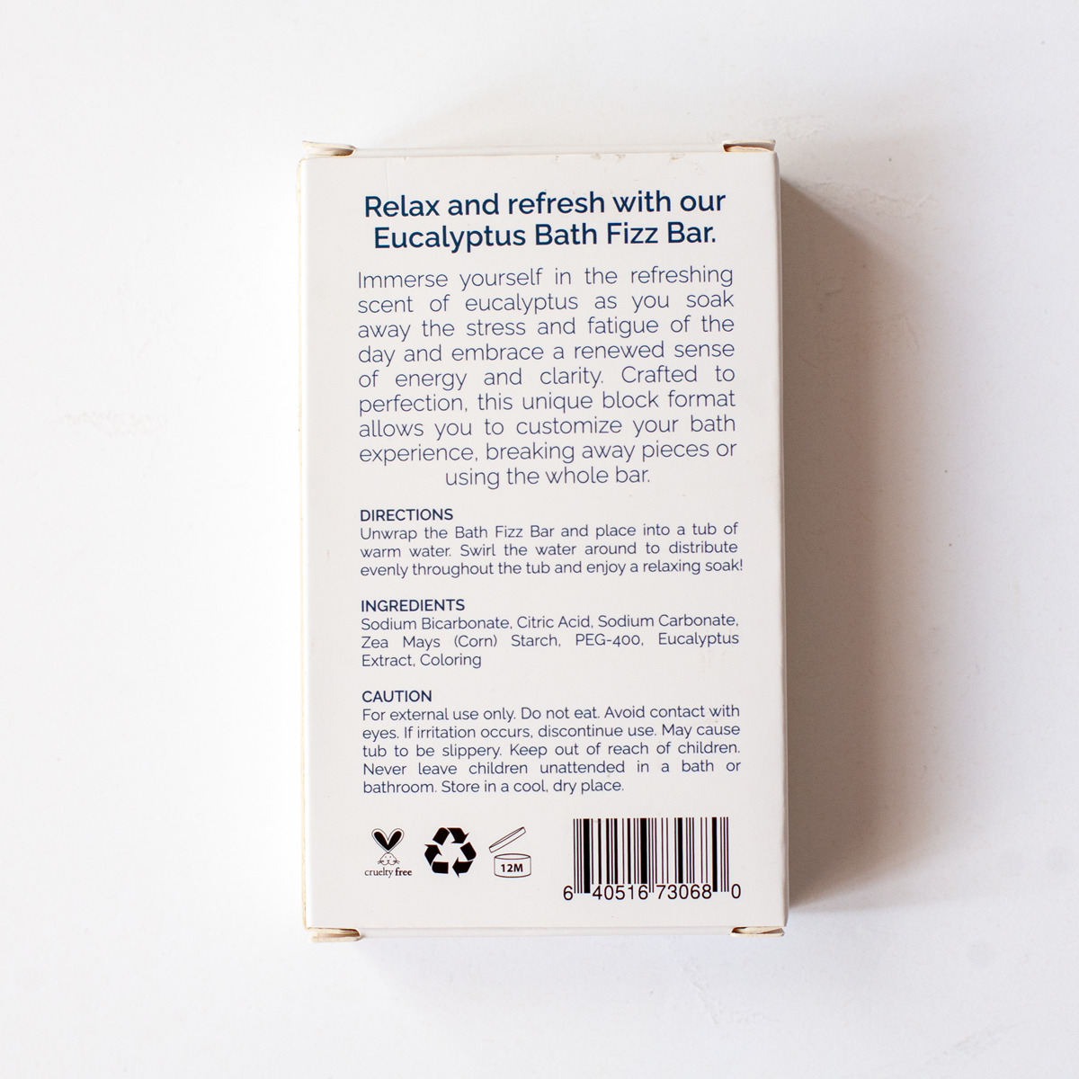 Ivy & Ash - Wholesale Bath Bomb/Fizz - Eucalyptus Bath Fizz Bar | Chocolate Bar Shaped Bath Bomb6