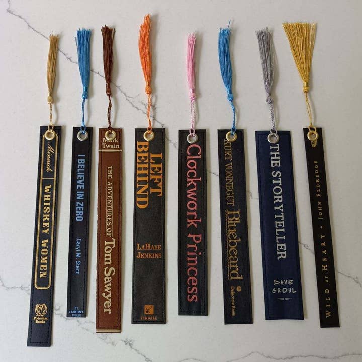 Black Velvet Coyote - Wholesale Bookmark - Rescued Book Spine Bookmark1