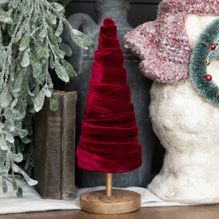 12" RED VELVET TREE for wholesale by Ragon House